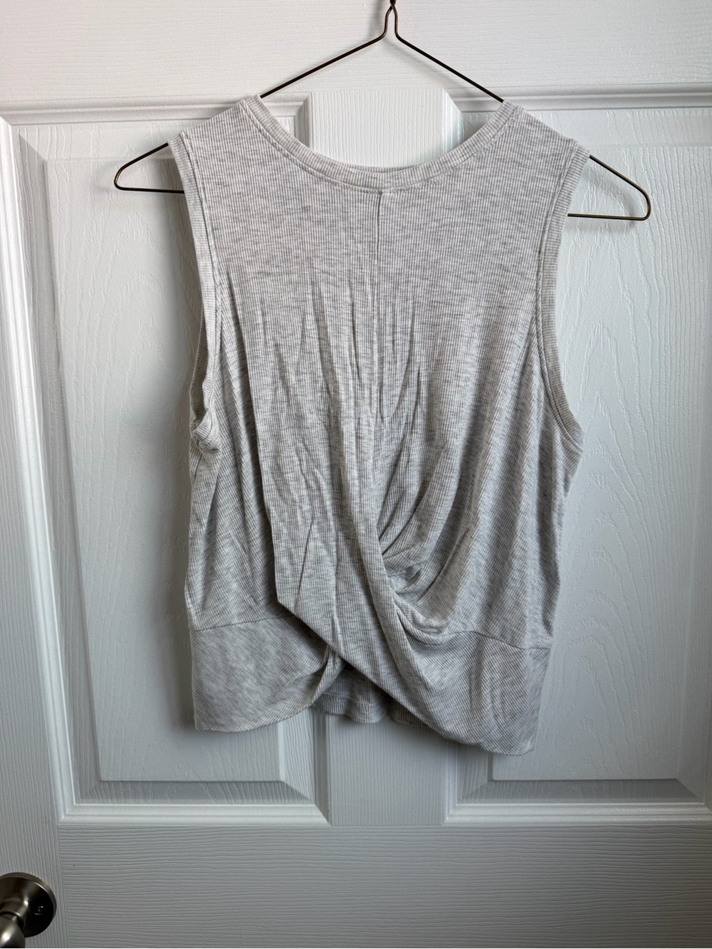 all in motion Light Gray Ribbed Tank Top